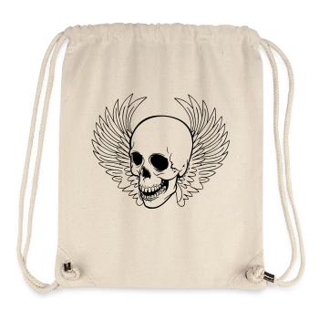 Totenschädel - Stanley/Stella recycelter Gym Bag - Naturweiß - Vorne