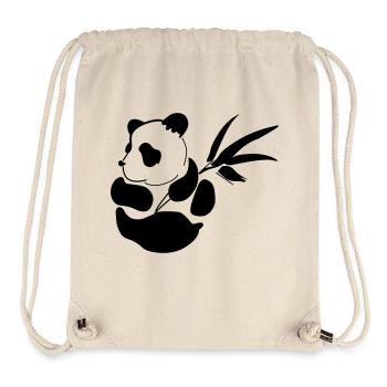 Baby Panda - Stanley/Stella recycelter Gym Bag - Naturweiß - Vorne