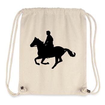 horse rider - Stanley/Stella Recycled Gym Bag - natural - Front