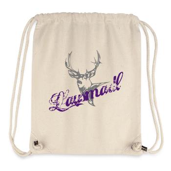 Lausmadl Trachten Shirt - Stanley/Stella recycelter Gym Bag - Naturweiß - Vorne