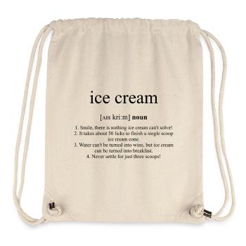 Crème Glacée - Sac à cordon recyclé Stanley/Stella - blanc naturel - Devant