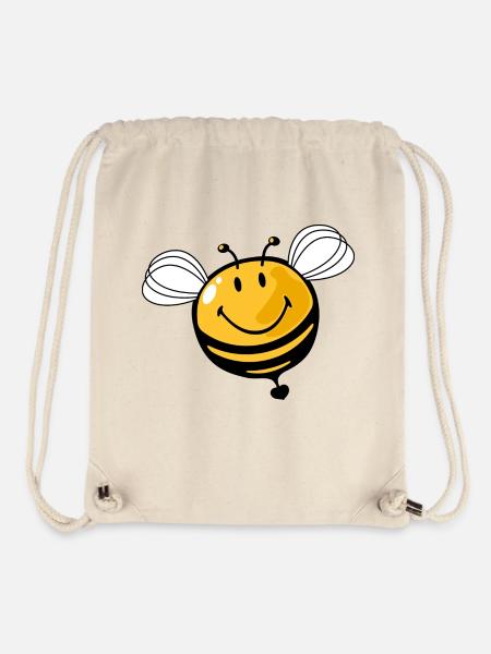 Smiley Bee - Stanley/Stella recycelter Gym Bag - Naturweiß