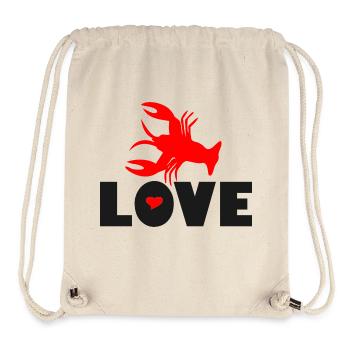 ❤️🦞I Love Lobster-Love Seafood-Best seafood - Stanley/Stella Recycled Gym Bag - natural - Front