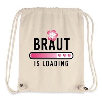 Braut is loading Junggesellinnenabschied JGA - Stanley/Stella recycelter Gym Bag - Naturweiß - Vorne