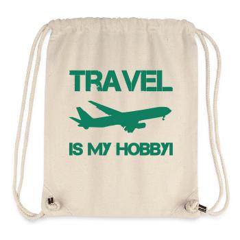 travel hobby - Stanley/Stella recycelter Gym Bag - Naturweiß - Vorne