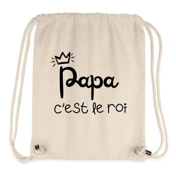 Daddy is the king - Stanley/Stella Recycled Gym Bag - natural - Front