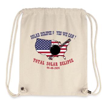 Total Solar Eclipse 2024 - Stanley/Stella recycelter Gym Bag - Naturweiß - Vorne