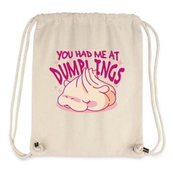 Für Dumpling Fans - You Had Me At Dumplings - Stanley/Stella recycelter Gym Bag - Naturweiß - Vorne