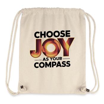 Choose Joy as Your Compass: Digital Art - Stanley/Stella Recycled Gym Bag - natural - Front