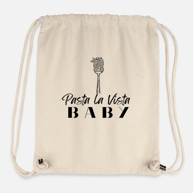 Pasta La Vista Baby - Stanley/Stella recycelter Gym Bag - Naturweiß