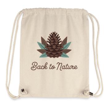 TANNENZAPFEN, ZURÜCK ZUR NATUR - Stanley/Stella recycelter Gym Bag - Naturweiß - Vorne