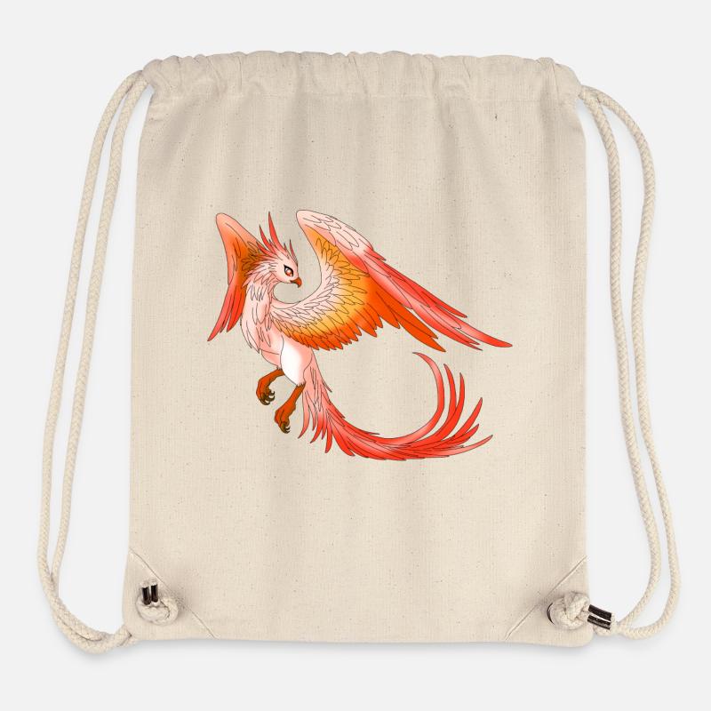 Soleil - feu - Sac à cordon recyclé Stanley/Stella - blanc naturel