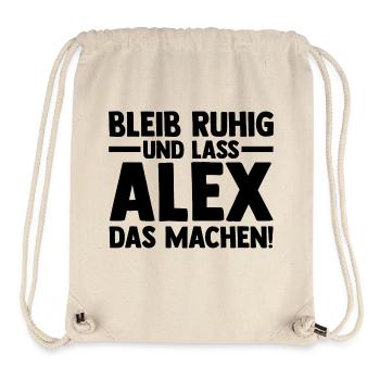 Alexander Alexandra Alexa Alex - Stanley/Stella recycelter Gym Bag - Naturweiß - Vorne