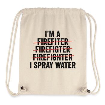 i'm a firefighter - Stanley/Stella Recycled Gym Bag - natural - Front