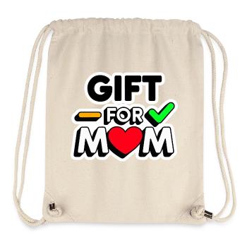 Valentine's Day Gift for Mom happy Valentine's Day - Sac à cordon recyclé Stanley/Stella - blanc naturel - Devant