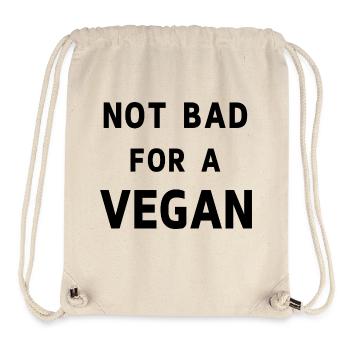 Not bad for a vegan - Stanley/Stella Recycled Gym Bag - natural - Front