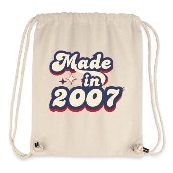 Hergestellt im Jahr 2007 Retro - Stanley/Stella recycelter Gym Bag - Naturweiß - Vorne