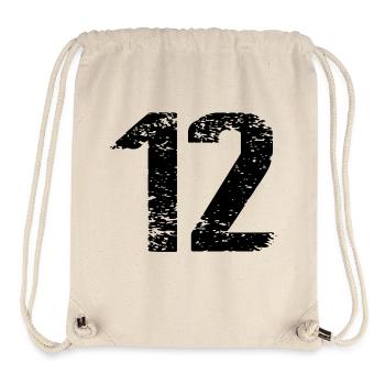 12 Zahl Trikot - Stanley/Stella recycelter Gym Bag - Naturweiß - Vorne