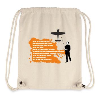 faq modellflug - Stanley/Stella recycelter Gym Bag - Naturweiß - Vorne