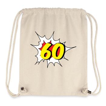 60th birthday: 60 - Stanley/Stella Recycled Gym Bag - natural - Front