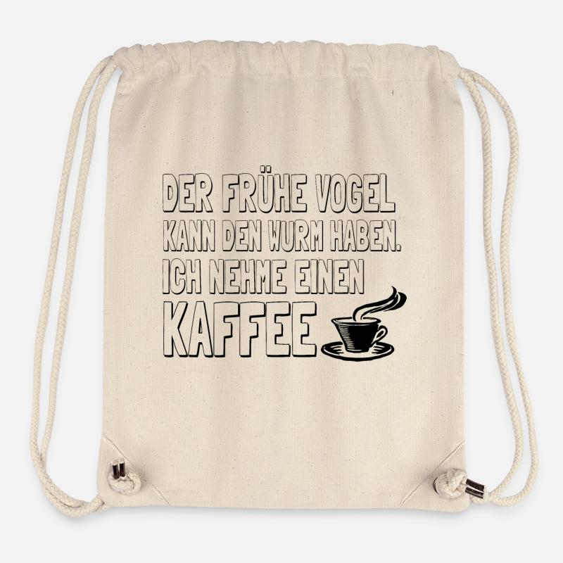 Der frühe Vogel kann den Wurm haben Ich nehme ei.. - Stanley/Stella recycelter Gym Bag - Naturweiß