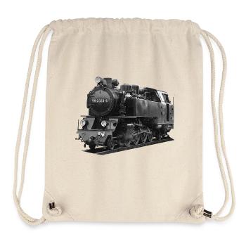 Lokomotive BR 99 Schmalspur Reichsbahn Molli - Stanley/Stella recycelter Gym Bag - Naturweiß - Vorne