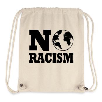 No racism - Stanley/Stella recycelter Gym Bag - Naturweiß - Vorne