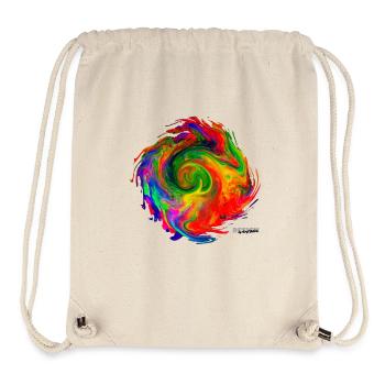 « Tornado2.4 » par Acryl Galerie & Design - Sac à cordon recyclé Stanley/Stella - blanc naturel - Devant