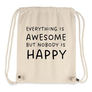EVERYTHING IS - Stanley/Stella recycelter Gym Bag - Naturweiß - Vorne