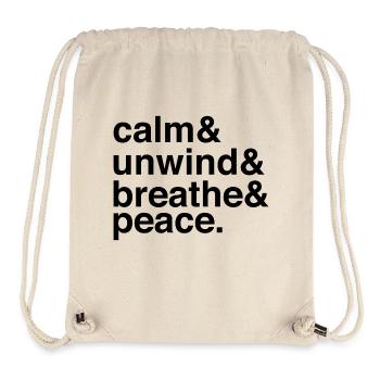 emotioCalm Moments Inner Peace Relaxation - Stanley/Stella recycelter Gym Bag - Naturweiß - Vorne