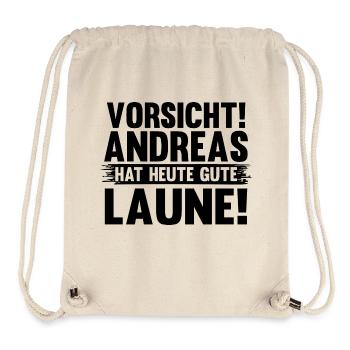 Vorname Andreas - Stanley/Stella recycelter Gym Bag - Naturweiß - Vorne