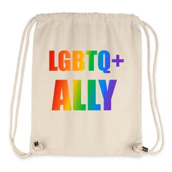 LGBTQ Ally - Stanley/Stella Recycled Gym Bag - natural - Front
