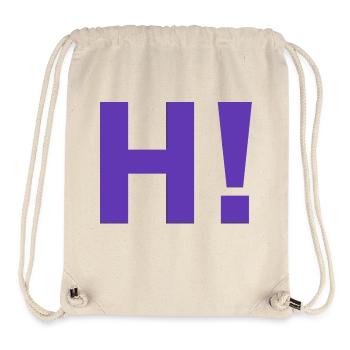 H exclamation mark - Stanley/Stella Recycled Gym Bag - natural - Front