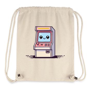 Glücklicher Arcade-Automat - Stanley/Stella recycelter Gym Bag - Naturweiß - Vorne