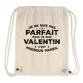 Valentin Ein Name, eine Haltung Humor Valentine - Stanley/Stella recycelter Gym Bag - Naturweiß - Vorne