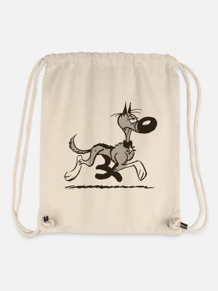 Lucky Luke Rantanplan Design - Stanley/Stella recycelter Gym Bag - Naturweiß