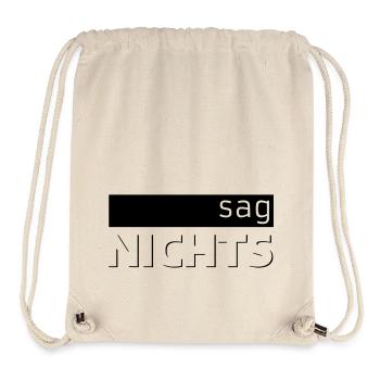 sag NICHTS - Stanley/Stella recycelter Gym Bag - Naturweiß - Vorne