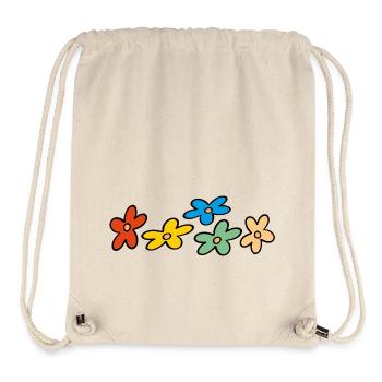 Blumenranke Frühling - Stanley/Stella recycelter Gym Bag - Naturweiß - Vorne