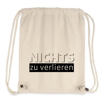 NICHTS zu verlieren - Stanley/Stella recycelter Gym Bag - Naturweiß - Vorne