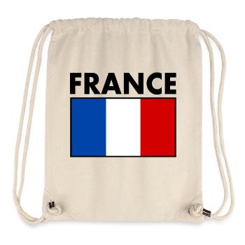 FRANKREICH FLAGGE - Stanley/Stella recycelter Gym Bag - Naturweiß - Vorne