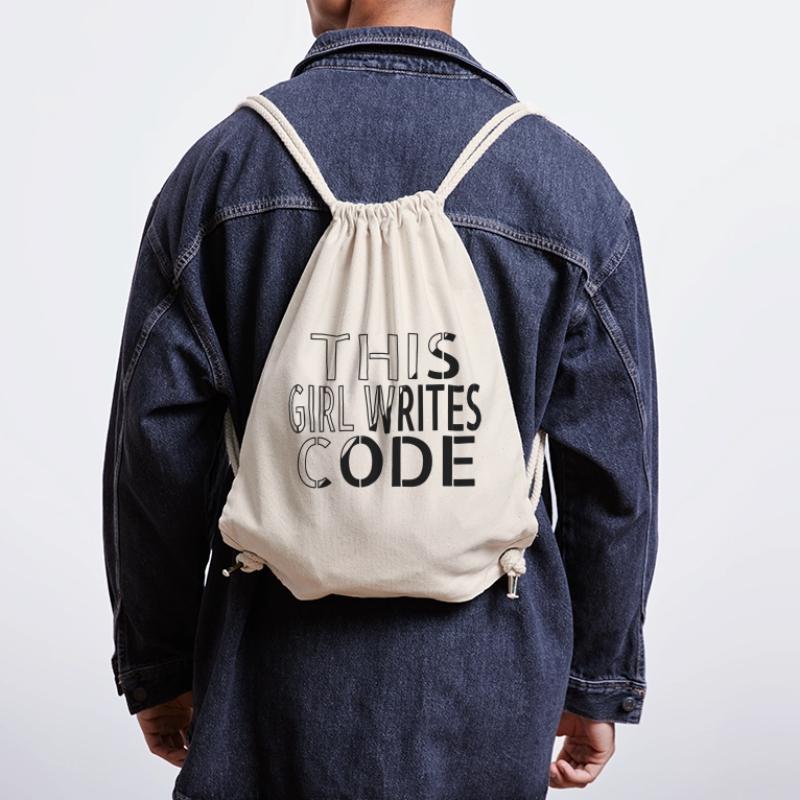 humor coding information technology statement Stanley/Stella Recycled Gym Bag