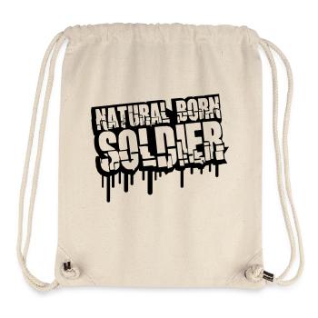 Natural Born Soldier War General Freedom Fighter - Stanley/Stella Recycled Gym Bag - natural - Front