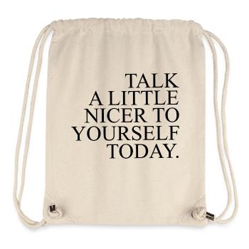 Stay positive - Stanley/Stella Recycled Gym Bag - natural - Front