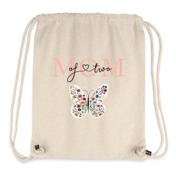 Mom of two! -customizable - Stanley/Stella Recycled Gym Bag - natural - Front