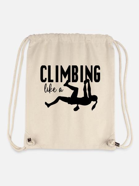 Climbing Like a - Women's Sport - Stanley/Stella Recycled Gym Bag - natural