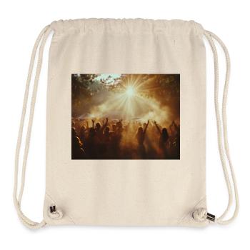 Festival sunrise - Stanley/Stella Recycled Gym Bag - natural - Front