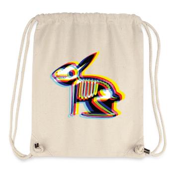 Rabbit X-Ray Kaninchen Glitch - Stanley/Stella Recycled Gym Bag - natural - Front