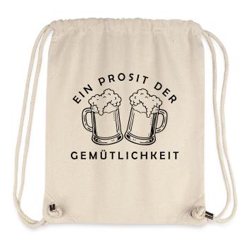 Bier - Ein Prosit der Gemütlichkeit - Stanley/Stella recycelter Gym Bag - Naturweiß - Vorne