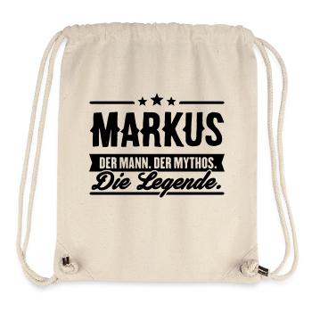 Man Myth Legend Markus - Stanley/Stella Recycled Gym Bag - natural - Front