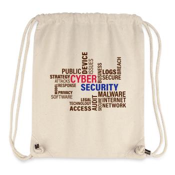 Cyber Security - Stanley/Stella recycelter Gym Bag - Naturweiß - Vorne